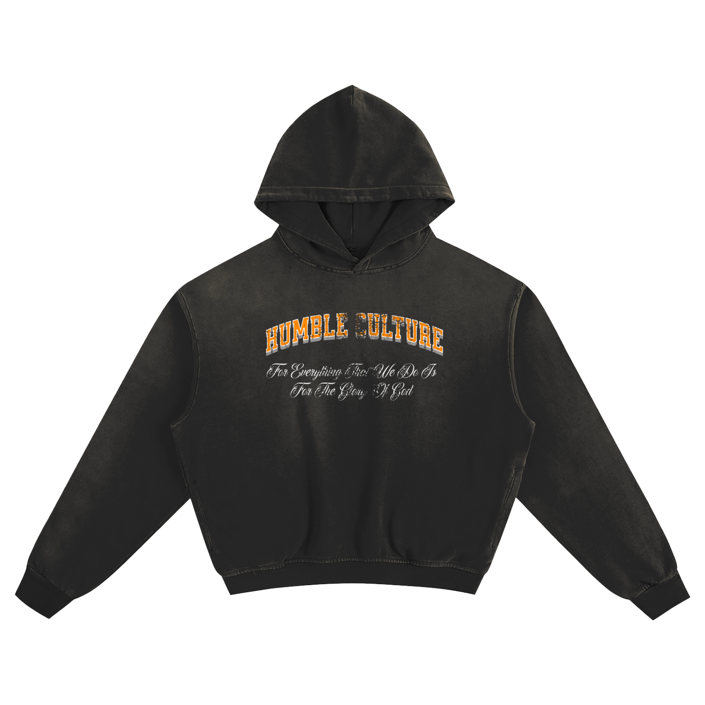 HUMBLE CULTURE JESUS DIED FOR THE UNGODLY Sunfade Boxy Hoodie