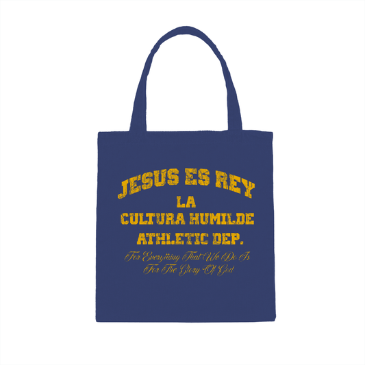 HUMBLE CULTURE JESUS ES REY Streetwear Denim Tote Bag